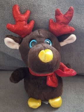 Hugfun "Chocolate Reindeer" Holiday Plush